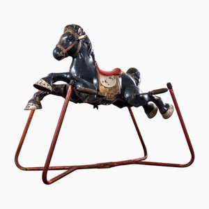Verzinntes Vintage Schaukelpferd von Mobo, 1960er