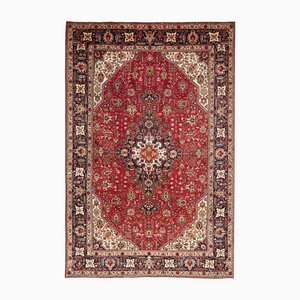 Middle Eastern Hand-Knotted Tabriz Rug