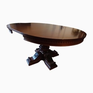 Vintage Extendable Round Table, 1990s