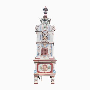 Antique German Ceramic Stove from Villeroy & Boch, 1890s