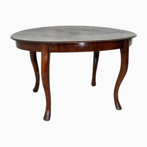 Mesa de centro antigua de madera, década de 1880