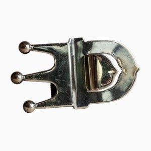Vintage Silver-Plated Crown Bottle Opener, Italy, 1980s