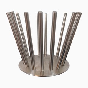 Vintage Fruit Bowl in Stainless Steel by Heico Linke for Zack, 1990s