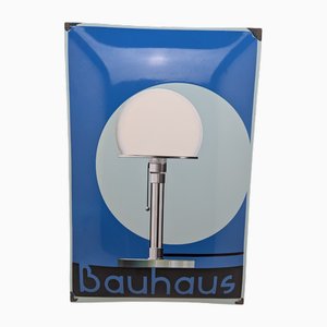 Bauhaus Enamel Sign by Wilhelm Wagenfeld