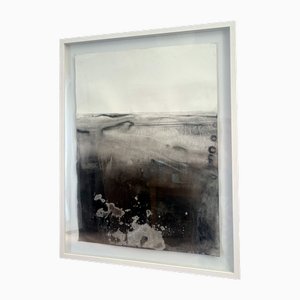 Marilina Marchica, Landscape BW, 2022, Mineral Oxide on Paper, Framed