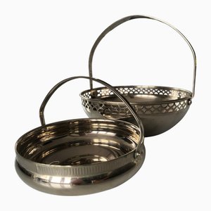 Metal Bowls in Chrome from MFI, 1960s, Set of 2