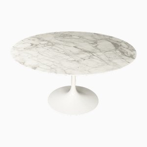 Italian Modern Round Tulip Dining Table by Eero Saarinen for Knoll, 2000s