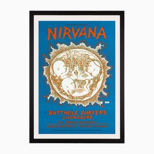 Nirvana at Oakland Coliseum Concert Poster, California, USA, 1993
