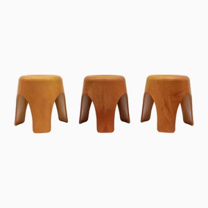 Prototype Elephant Stools by Sori Yanagi, 1950s, Set of 3