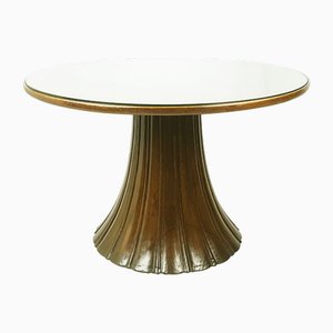 Couchtisch aus Holz & Glas von Guglielmo Ulrich, 1930er