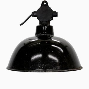 Industrielle Vintage Deckenlampe, 1940er