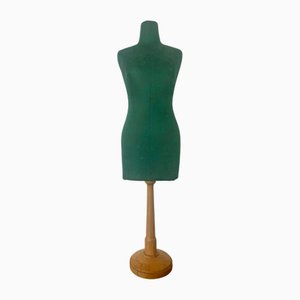 Mid-Century Green Fabric Jewelery Mannequin, 1950s