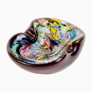 Mid-Century Tutti Frutti Series Bowl or Ashtray in Murano Glass attributed to Dino Martens for Aureliano Toso, Italy, 1950s