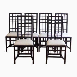 Bamboo Chairs, 1980s, Set of 6