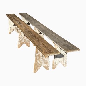 Panche da vignaiolo Bordeaux, Francia, anni '50, set di 2