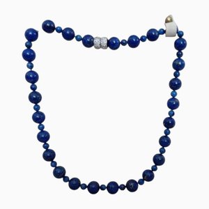 Vintage Lapislazuli Halskette, 1990er