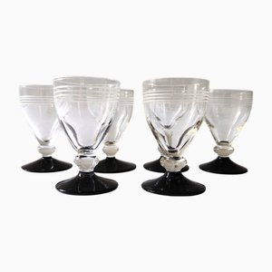 Bicchieri da vodka Holmegaard di Hørsholm, Danimarca, anni '40, set di 6