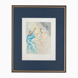 Salvador Dali, New Image of Beatrice, 1960, Holzschnitt, gerahmt