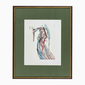 Salvador Dali, The Angel of the Sun, 1960, Woodcut Print, Framed