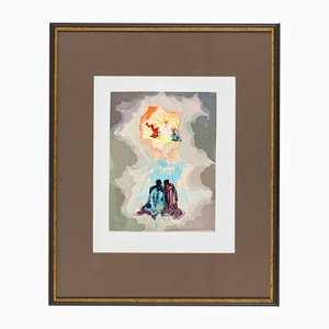 Salvador Dali, Dante's Ecstasy, 1960, Woodcut Print, Framed