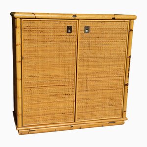 Rattan 2-Door Buffet from Dal Vera, 1970s