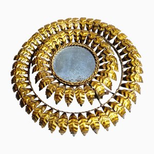 Vintage Regency Sun Mirror Lamp, 1950s