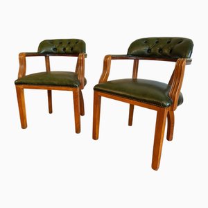 English Captains Chairs, Set of 2