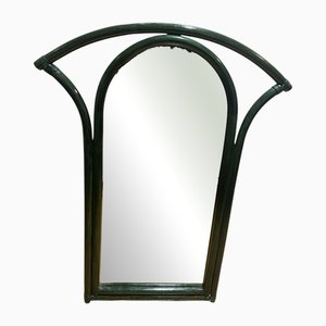 Large Vintage Rattan Mirror, 1980s