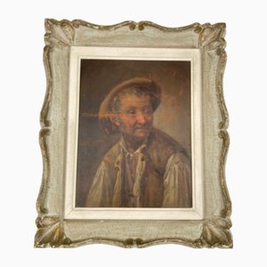 Portrait, 1800s, Oil on Panel, Framed