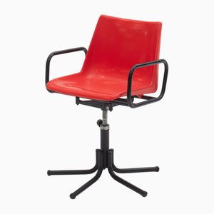Sedia da ufficio vintage girevole di Borsani, anni '70