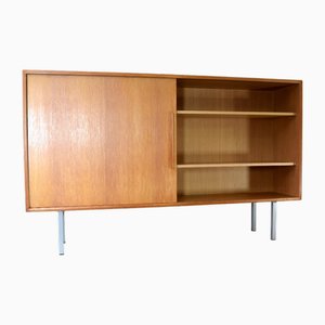 Vintage Oak Sideboard with Sliding Doors from WK Möbel, 1960s