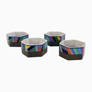 Platos Apero Scenario Metropol de Barbara Brenner para Rosenthal, años 90. Juego de 4