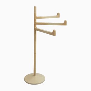 White Standing Towel Rack by Makio Hasuike for Gedy, 1970s
