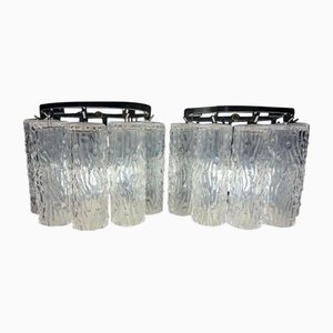 Tronchi Sconces attributed to Toni Zuccheri for Venini, 1970s, Set of 2