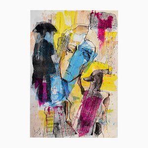 Keti Tedoradze, Inner Fragments, 2025, Acryl auf Papier