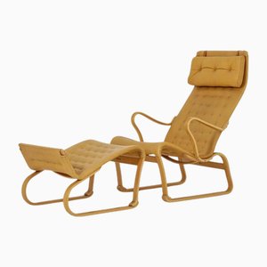 Set of Migo Lounge Chair and Ottoman by Bruno Mathsson