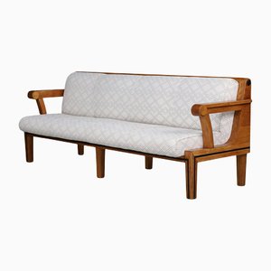 Czech Oak Three-Seat Sofa, 1930s
