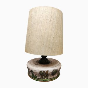 Lampada da tavolo grande vintage in ceramica, anni '60