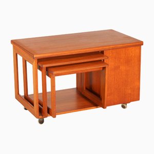 Mid-Century Tristor Nesting Tables in Teak from McIntosh, 1970s, Set of 3