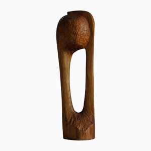 Wooden Sculpture by Ole Wettergren, Denmark, 1980s