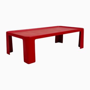 Tavolino da caffè Amanta rosso di Mario Bellini per C&B Italia, anni '60