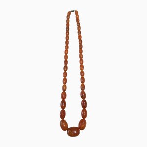 Collier Vintage en Ambre, 1970s