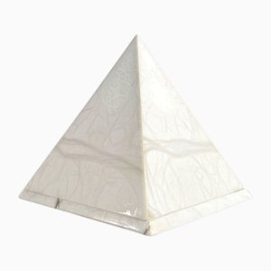 Marble Pyramid Table Lamp, 1980s