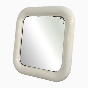 Weißer Delfo Spiegel von Sergio Mazza für Artemide, 1970er