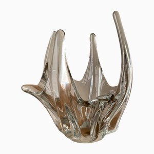 Clear Glass Octopus Vase, 1950s