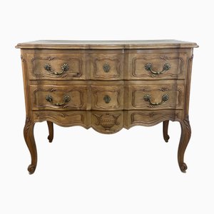 Louis XV Style Chest of Drawers in Carved Wood, 1950s