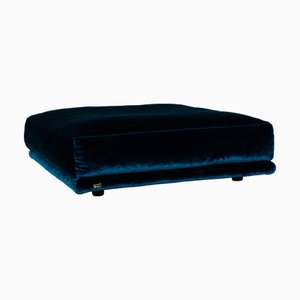 Napali Ottoman in Dark Blue Velvet from Bretz