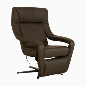 Yoko No. 5 Armchair in Grey Leather from Koinor
