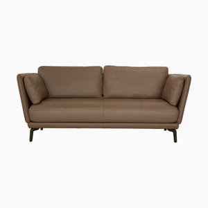 Model 525 Rondo 2-Seater Sofa in Gray-Beige Leather from Rolf Benz