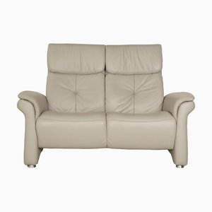 Divano a due posti Cumuly in pelle beige di Himolla